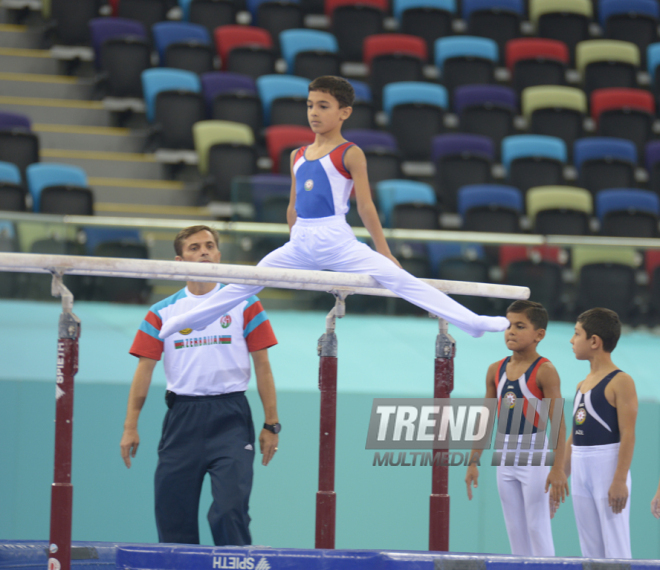 Kişi idman gimnastikası üzrə 22-ci Bakı Çempionatı və Birinciliyi. Bakı, Azərbaycan, 02 oktyabr 2015